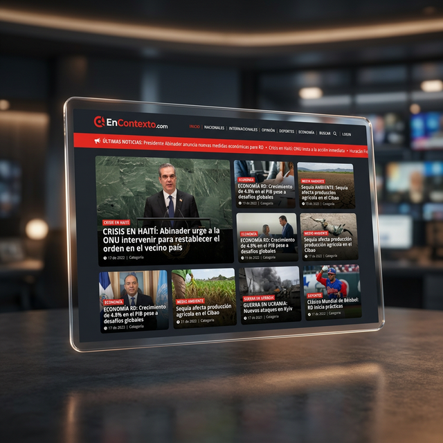 EnContexto Social Portal Mockup